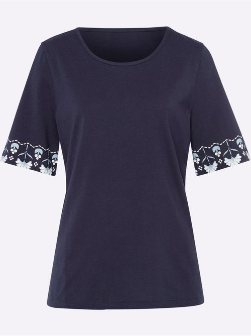 T-shirt à Manches Courtes Manches Courtes Légèrement élargies - Taille Standard - Moda Vilona - Kiabi