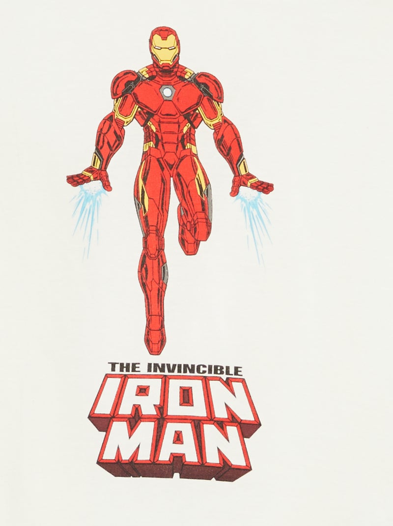 T-shirt à manches courtes 'Marvel' BLANC - Kiabi