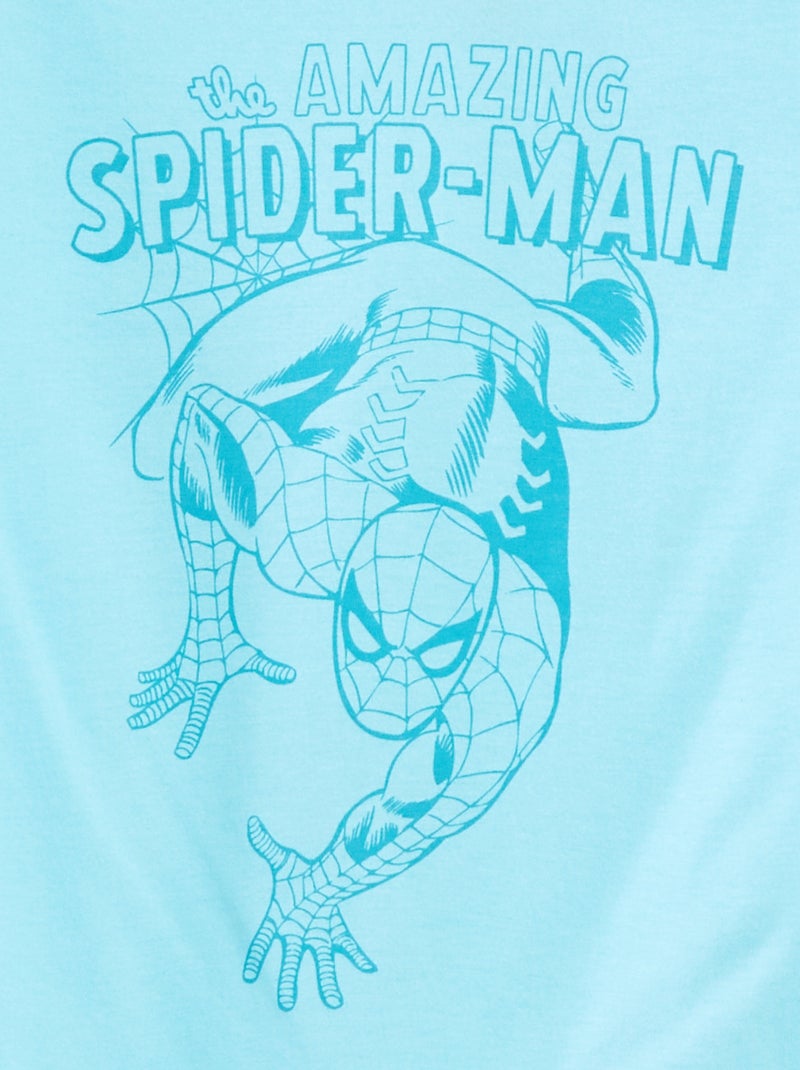 T-shirt à manches courtes 'Marvel' Bleu - Kiabi