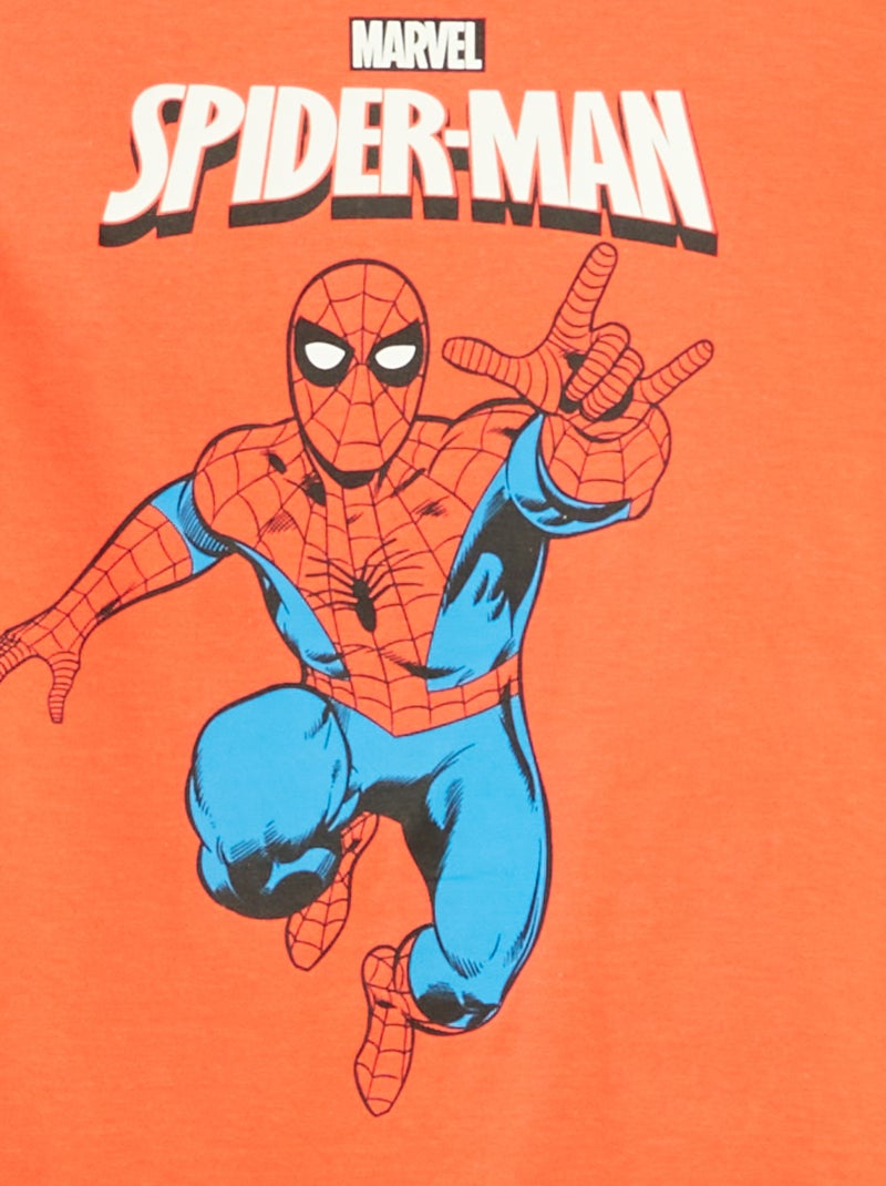 T-shirt à manches courtes 'Marvel' ORANGE - Kiabi