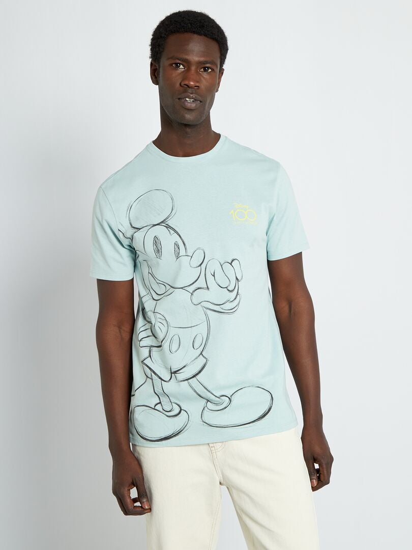 T-shirt à manches courtes 'Mickey' Bleu - Kiabi
