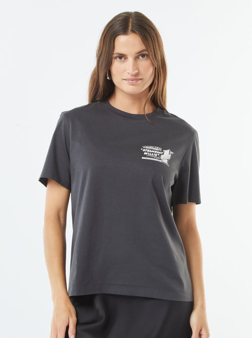 T-shirt à manches courtes 'Mickey' 'Disney' - Kiabi