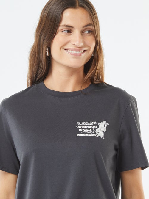 T-shirt à manches courtes 'Mickey' 'Disney' - Kiabi