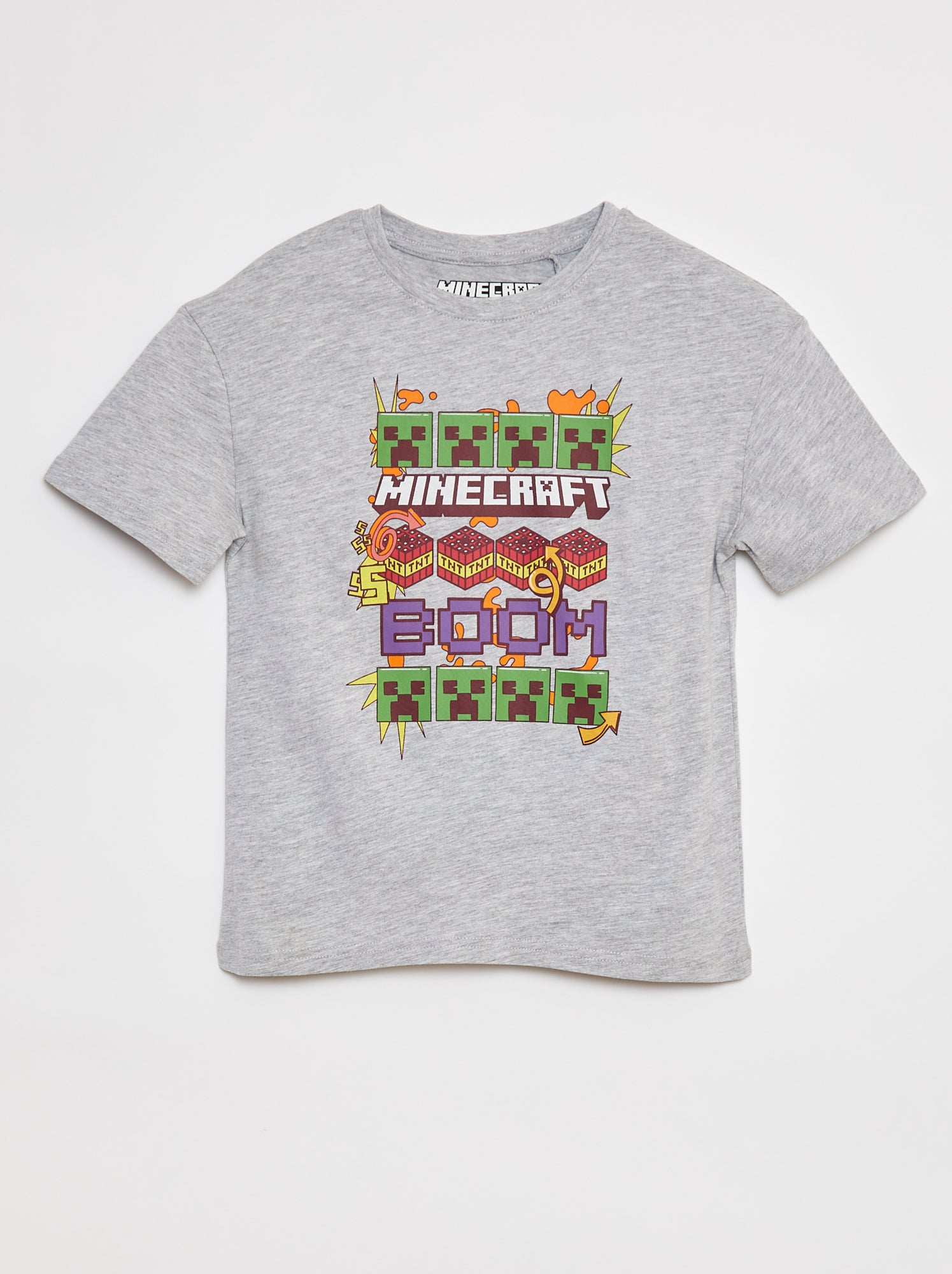 T-shirt manches longues en nid d'abeille uni pour garçon Vert