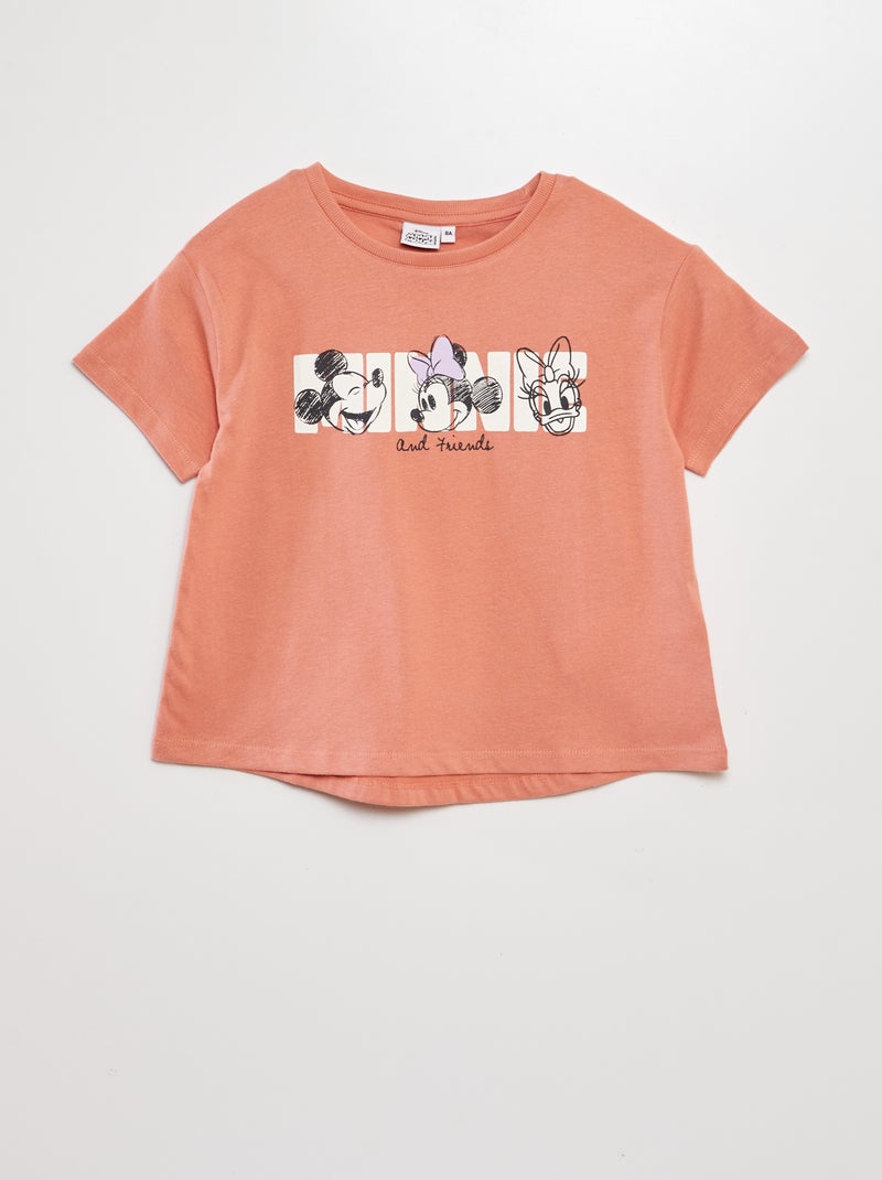 T-shirt à manches courtes 'Minnie' Orange - Kiabi