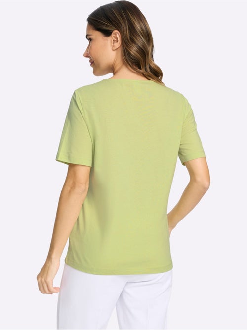 T-shirt à Manches Courtes Motif Cœur - Taille Standard - Moda Vilona - Kiabi T-shirt à Manches Courtes Motif Cœur - Taille Standard - Moda Vilona - Kiabi