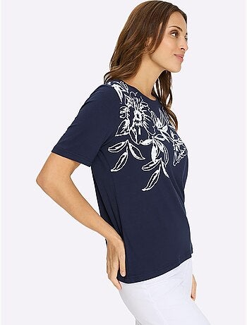 T-shirt à Manches Courtes Motif Imprimé - Taille Standard - Witt