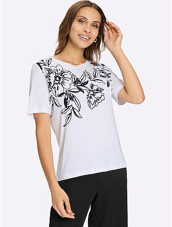 T-shirt à Manches Courtes Motif Imprimé - Taille Standard - Witt
