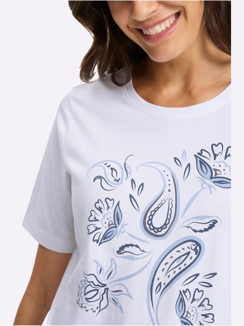 T-shirt à Manches Courtes Motif Imprimé - Taille Standard - Witt - Kiabi T-shirt à Manches Courtes Motif Imprimé - Taille Standard - Witt - Kiabi