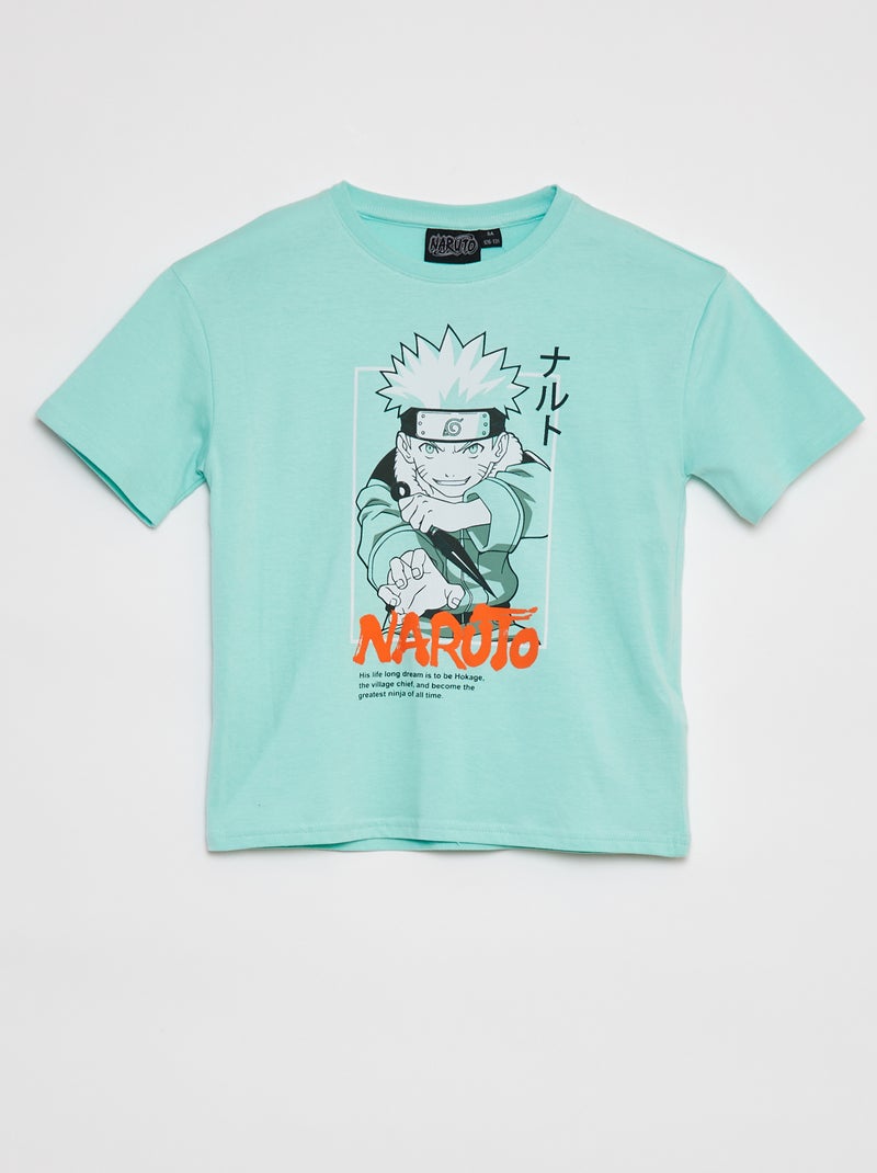 T-shirt à manches courtes 'Naruto' VERT - Kiabi