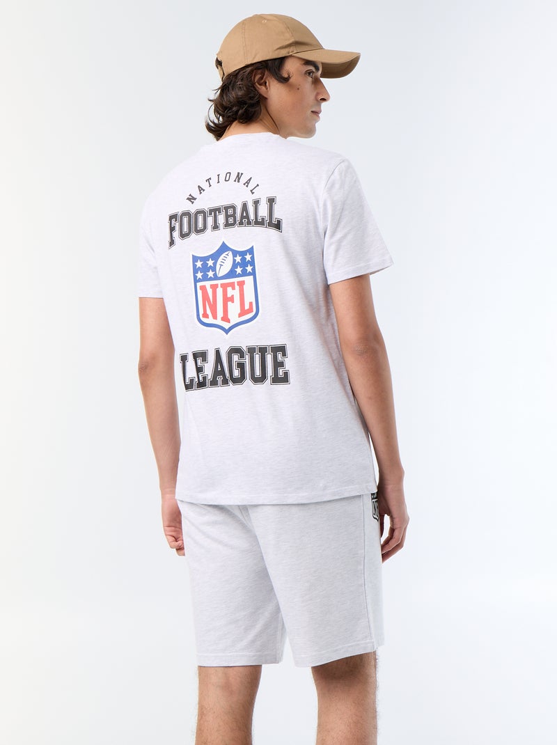 T-shirt à manches courtes 'NFL' Gris - Kiabi