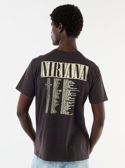 T-shirt à manches courtes 'Nirvana' - Kiabi