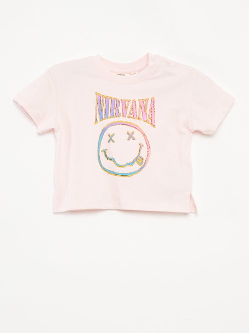 T-shirt à manches courtes 'Nirvana' - Kiabi