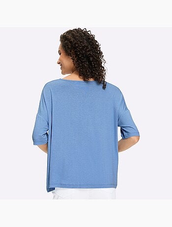 T-shirt à Manches Courtes Nœud Décoratif Tendance - Taille Standard - helline