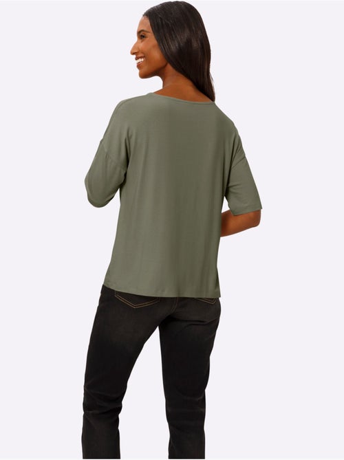 T-shirt à Manches Courtes Nœud Décoratif Tendance - Taille Standard - helline - Kiabi