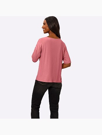 T-shirt à Manches Courtes Nœud Décoratif Tendance - Taille Standard - helline