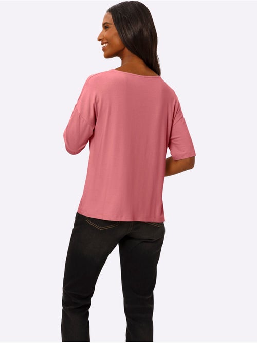 T-shirt à Manches Courtes Nœud Décoratif Tendance - Taille Standard - Helline - Kiabi