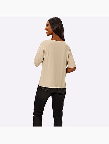 T-shirt à Manches Courtes Nœud Décoratif Tendance - Taille Standard - helline