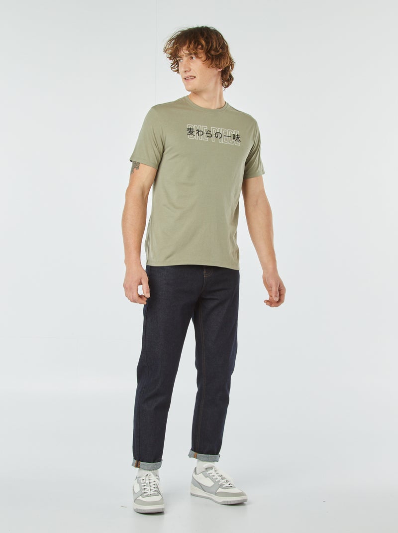 T-shirt à manches courtes 'One Piece' VERT - Kiabi