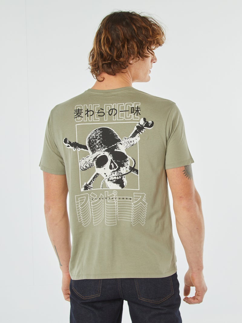T-shirt à manches courtes 'One Piece' VERT - Kiabi