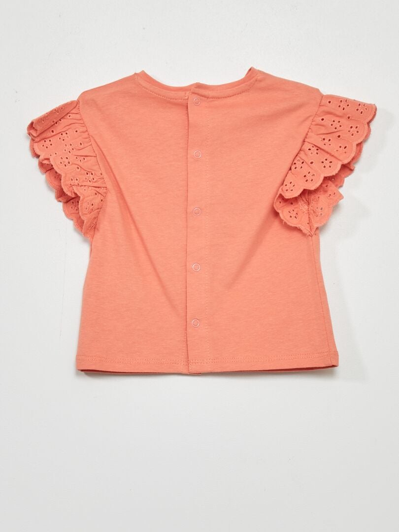 T-shirt à manches courtes Orange - Kiabi