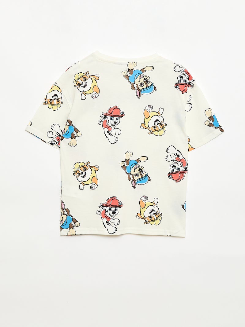 T-shirt à manches courtes 'Pat' Patrouille' Blanc - Kiabi