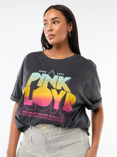 T-shirt à manches courtes 'Pink Floyd' - Kiabi