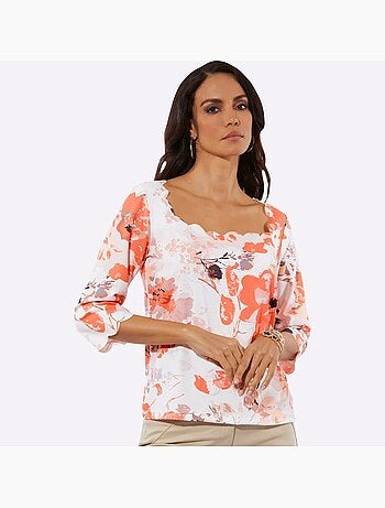 T-shirt à Manches Courtes Polyester Recyclé - Taille Standard - helline