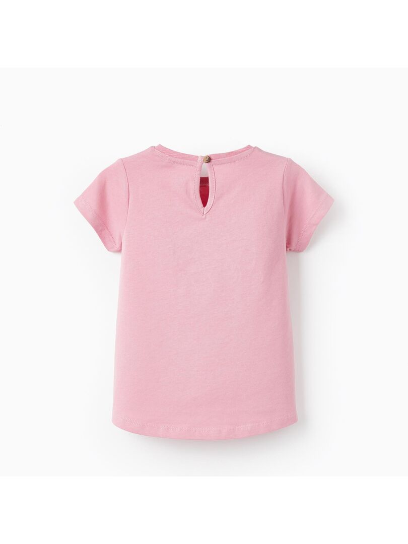 T-shirt Bébé 100% Coton Manches Courtes - Couleurs Vives - Ouverture épaule Boutons - Confortable Et Doux