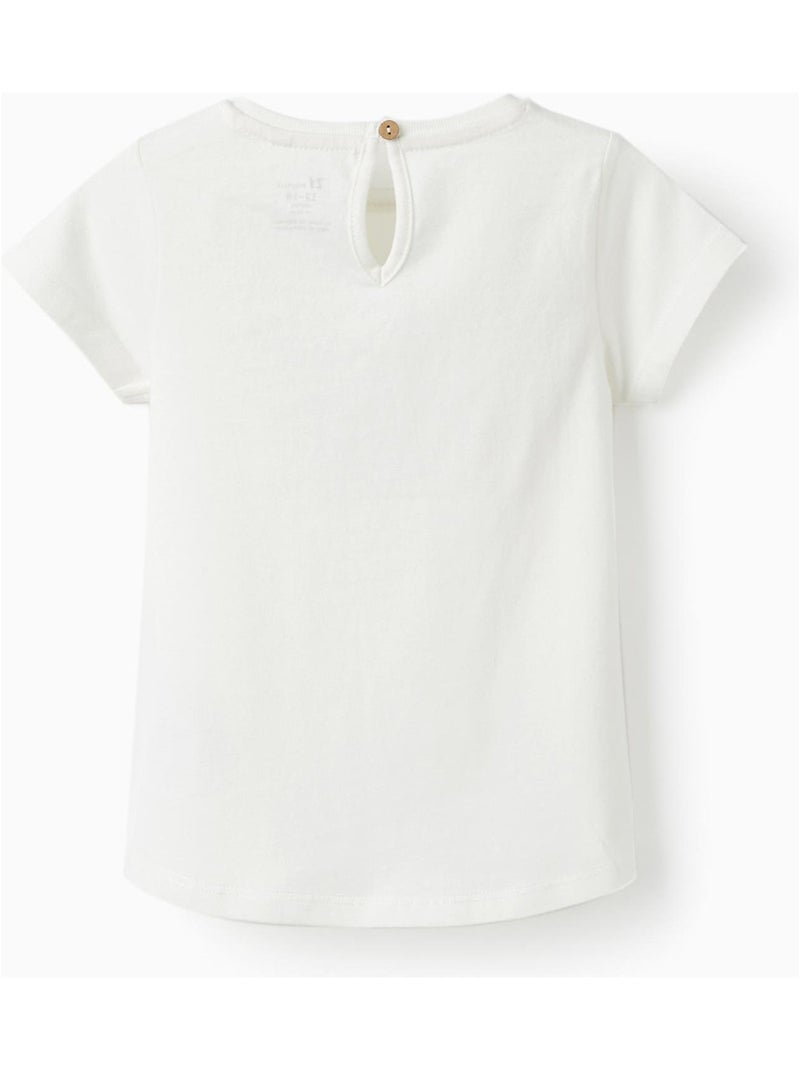 T-shirt à manches courtes pour bébé fille 'Kindness Matters' manches courtes  THE WAVE TRIBE Blanc - Kiabi