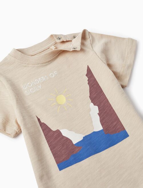 T-shirt à manches courtes pour bébé garçon 'Nature en Sicile' manches courtes SICILIAN DAYS - Kiabi