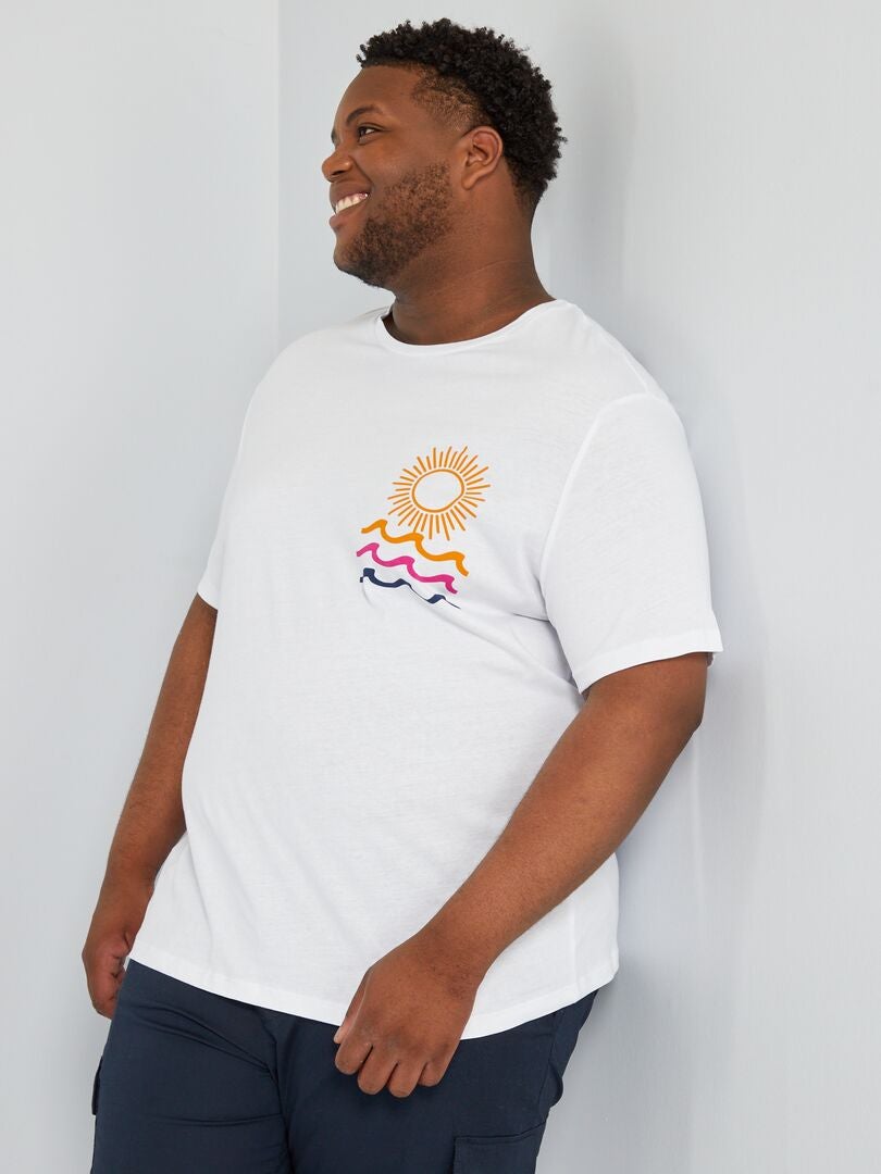 T-shirt à manches courtes 'Produkt' Blanc - Kiabi