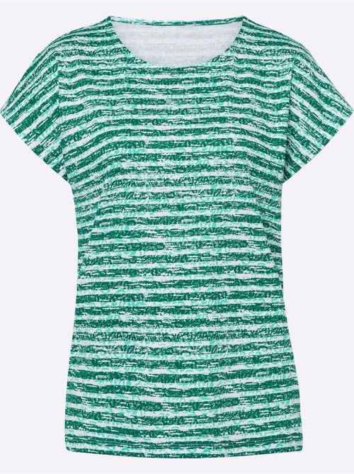 T-shirt à Manches Courtes Pur Coton - Taille Standard - Moda Vilona - Kiabi T-shirt à Manches Courtes Pur Coton - Taille Standard - Moda Vilona - Kiabi