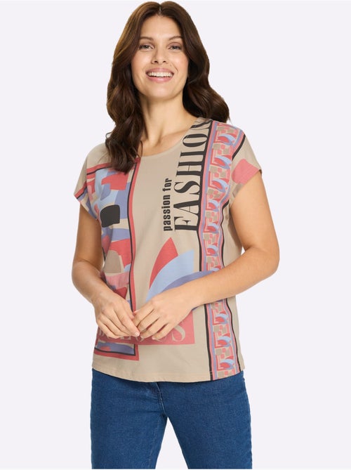 T-shirt à Manches Courtes Pur Coton - Taille Standard - Moda Vilona - Kiabi T-shirt à Manches Courtes Pur Coton - Taille Standard - Moda Vilona - Kiabi