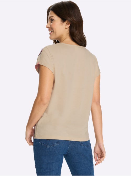 T-shirt à Manches Courtes Pur Coton - Taille Standard - Moda Vilona - Kiabi T-shirt à Manches Courtes Pur Coton - Taille Standard - Moda Vilona - Kiabi