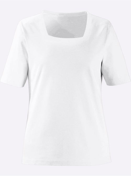 T-shirt à Manches Courtes Pur Coton - Taille Standard - Witt - Kiabi