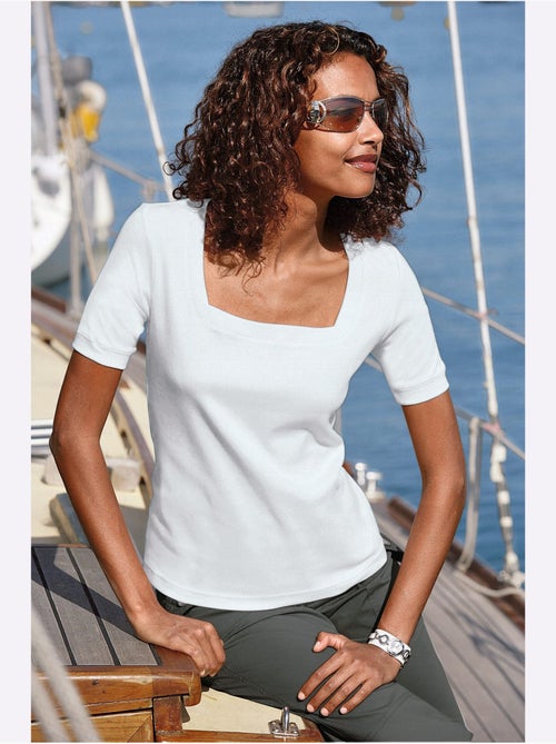 T-shirt à Manches Courtes Pur Coton - Taille Standard - Witt - Kiabi