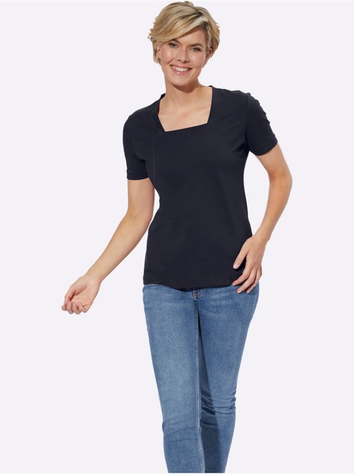 T-shirt à Manches Courtes Pur Coton - Taille Standard - Witt - Kiabi
