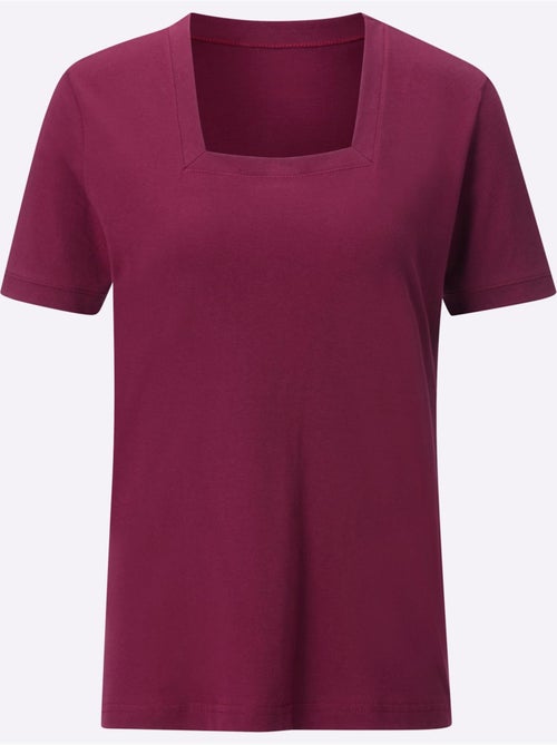 T-shirt à Manches Courtes Pur Coton - Taille Standard - Witt - Kiabi