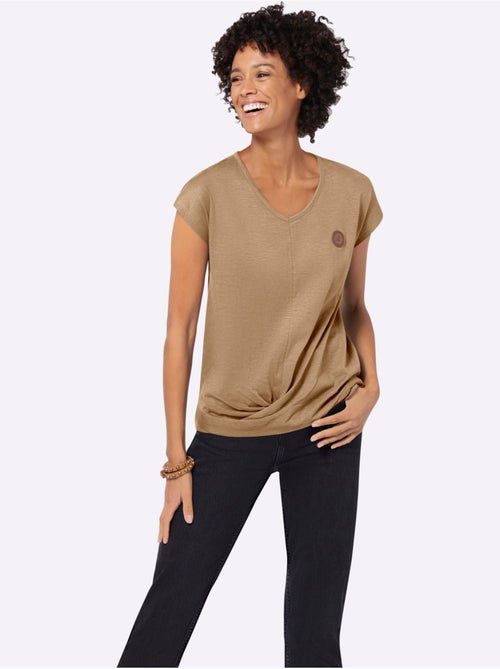 T-shirt à manches courtes pur coton - taille standard - witt - Kiabi