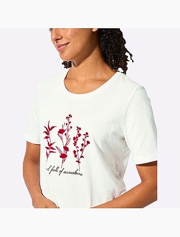 T-shirt à Manches Courtes Pur Coton - Taille Standard - Witt