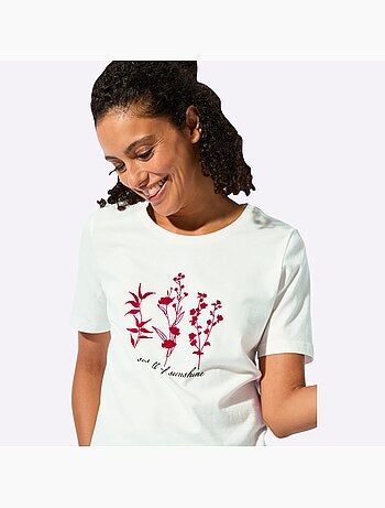 T-shirt à Manches Courtes Pur Coton - Taille Standard - Witt