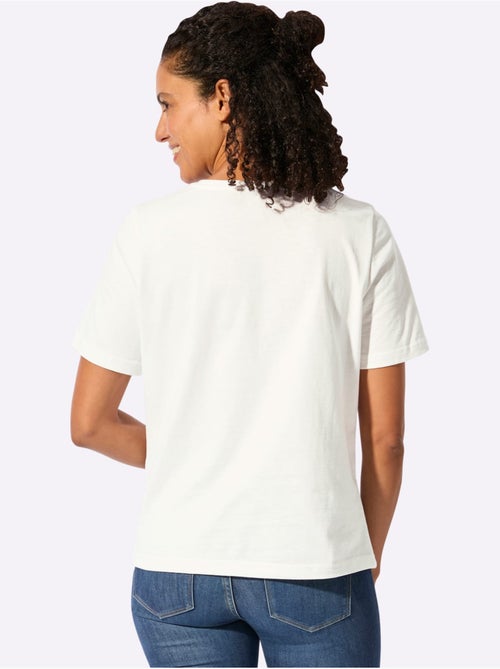 T-shirt à Manches Courtes Pur Coton - Taille Standard - Witt - Kiabi