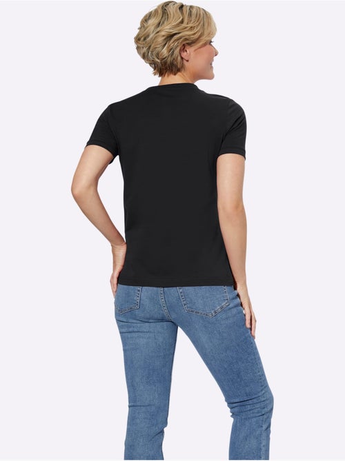 T-shirt à Manches Courtes Pur Coton - Taille Standard - Witt - Kiabi