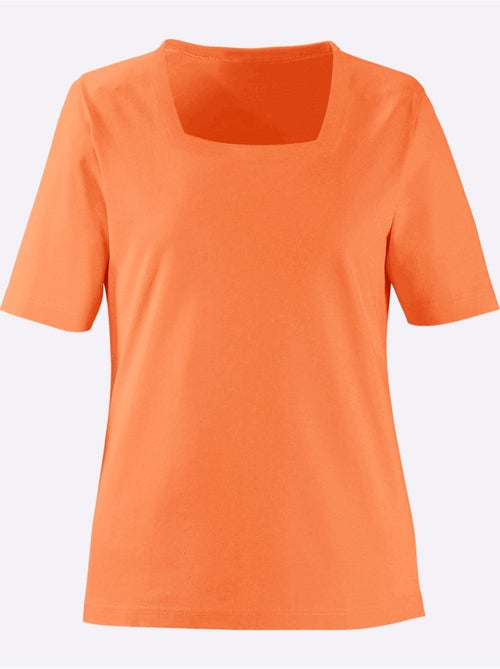 T-shirt à Manches Courtes Pur Coton - Taille Standard - Witt - Kiabi