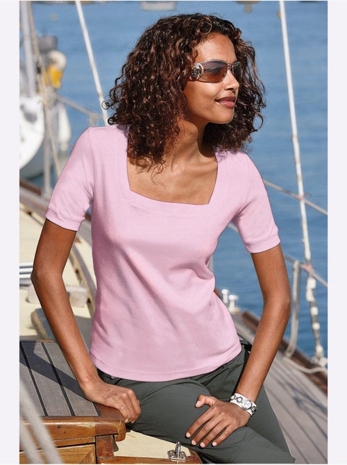 T-shirt à Manches Courtes Pur Coton - Taille Standard - Witt - Kiabi
