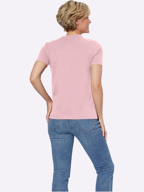 T-shirt à Manches Courtes Pur Coton - Taille Standard - Witt - Kiabi