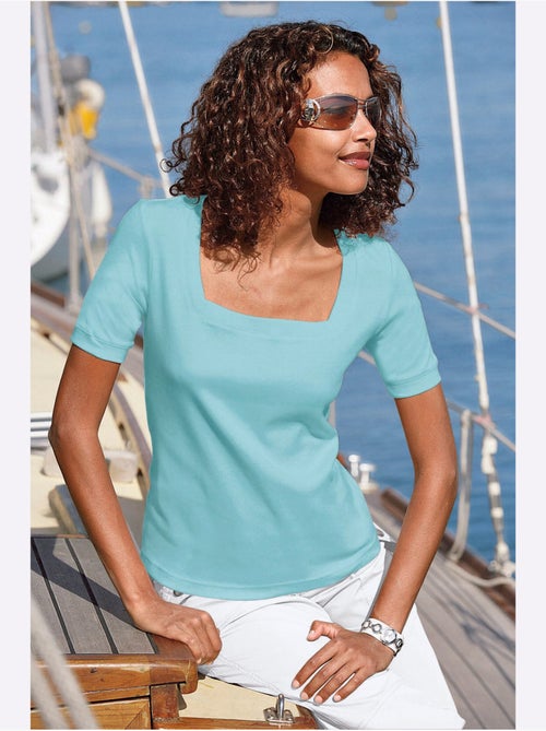 T-shirt à Manches Courtes Pur Coton - Taille Standard - Witt - Kiabi