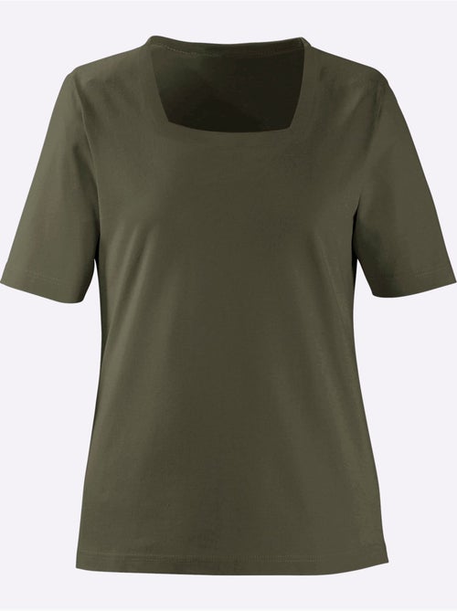 T-shirt à Manches Courtes Pur Coton - Taille Standard - Witt - Kiabi