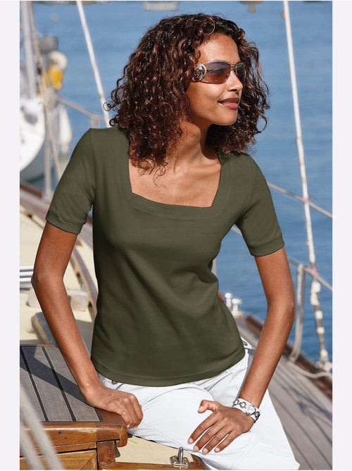 T-shirt à Manches Courtes Pur Coton - Taille Standard - Witt - Kiabi